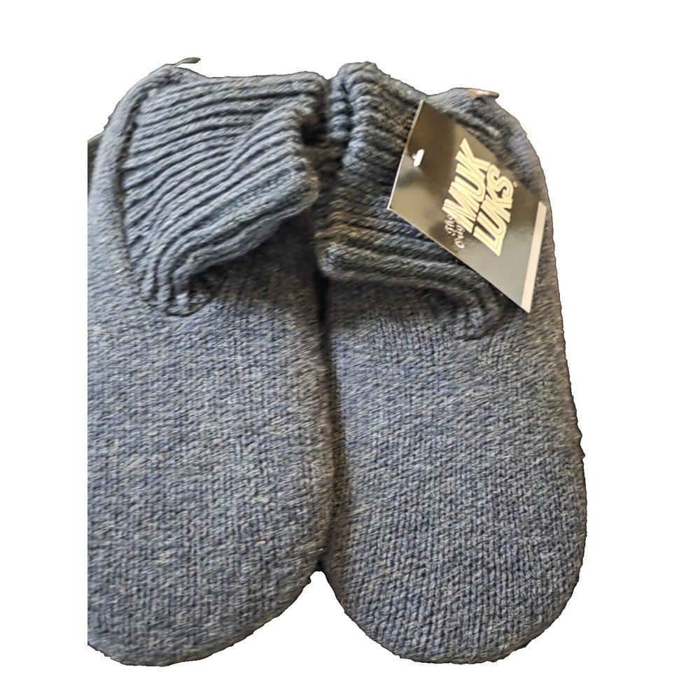 NWT-Mens Muk Luks Morty slipper Navy Size 7-8